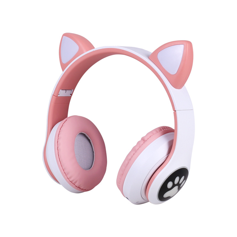 cross-border headset bluetooth headset stn-28  ear bass flashing luminous wireless sports card headset details Picture
