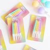 colorful birthday candle cake decorative thread candle macaron colorful wax children's party supplies small candle Specification drawing
