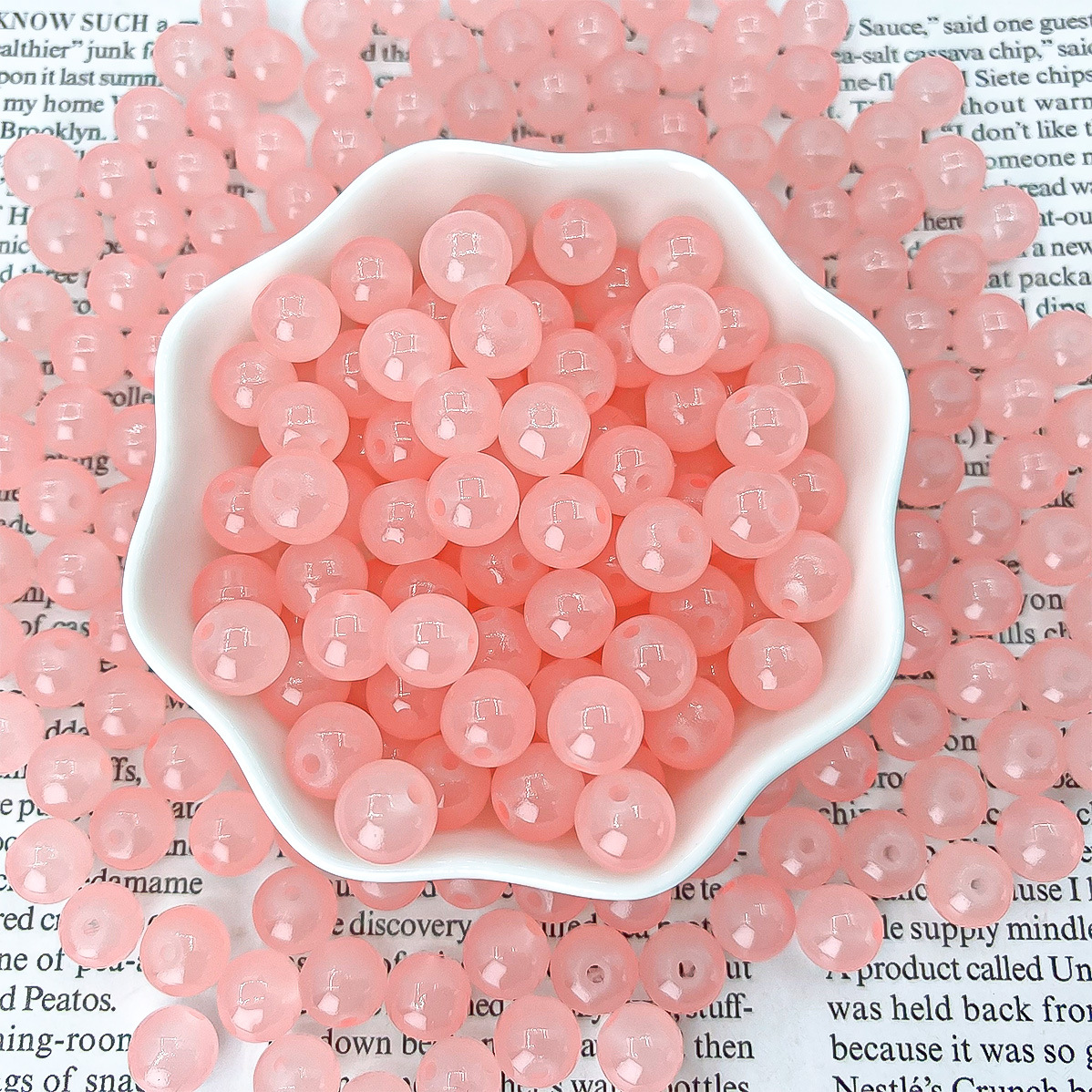 micro glass bead round beads loose batch crystal beads bracelet beaded handmade diy scattered beads ornament bracelet accessories glass bead Specification drawing