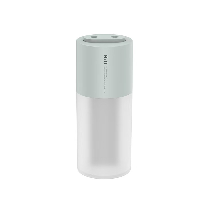 new cross-border creative double spray humidifier household desk usb charging warm light car humidifier details Picture