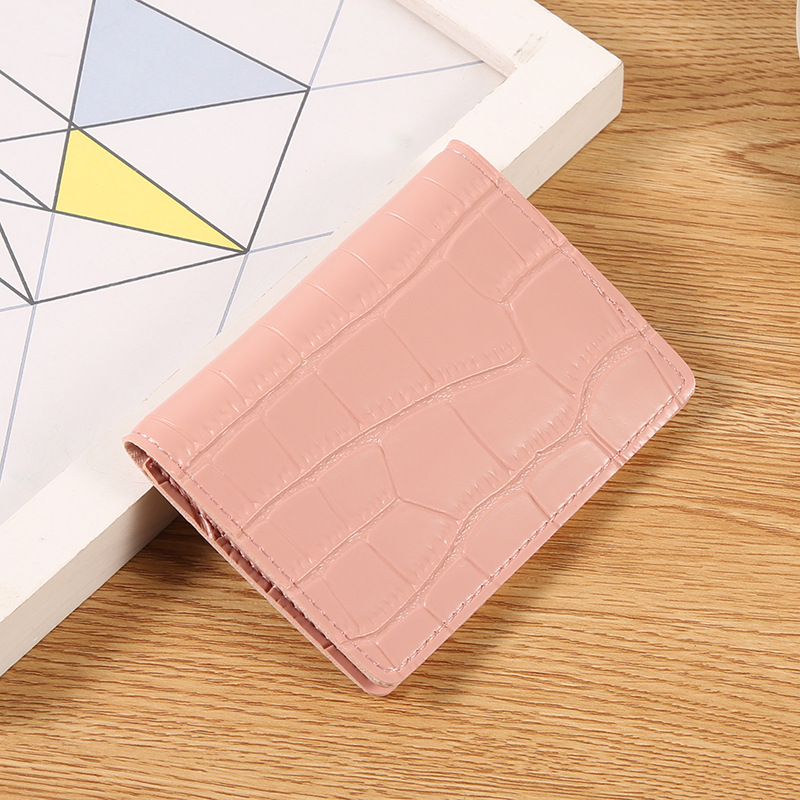 new card holder wallet women's short small exquisite hasp clutch wallet all-matching fashion two fold card holder zero details Picture