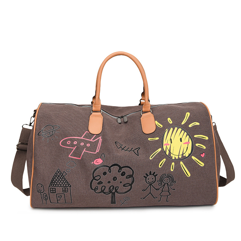 ur large capacity excursion bag company gift unisex fitness handbag printed shoulder crossbody bag full figure