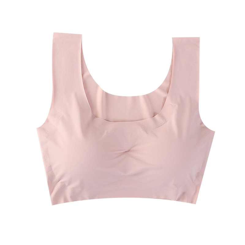 shangpin peace of mind generation seamless wireless ice silk push up plus size running vest yoga sports underwear women's bra Item Picture