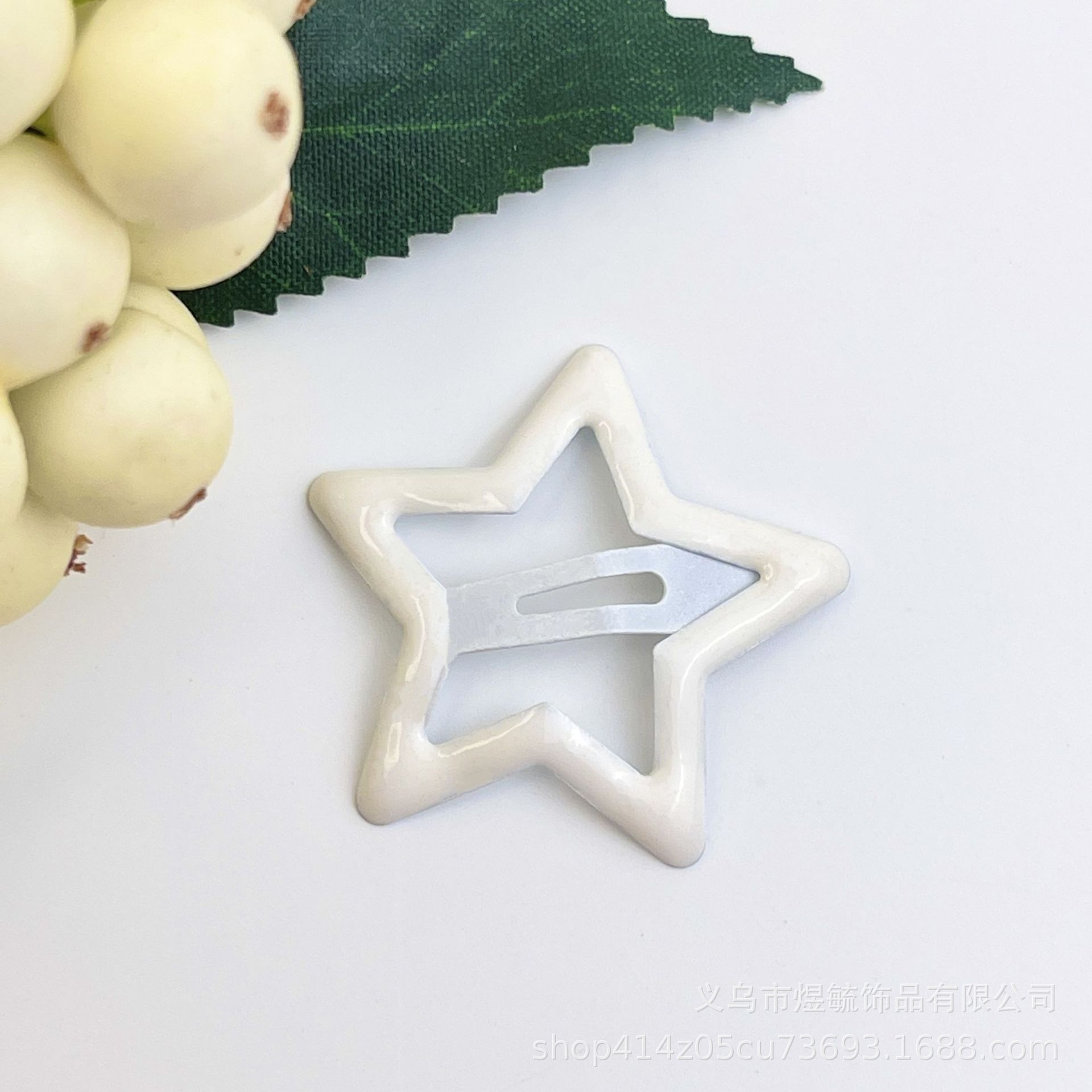 candy color dripping oil star hairpin dopamine cute pentagram hairpin bb clip broken hair bangs side clip Specification drawing