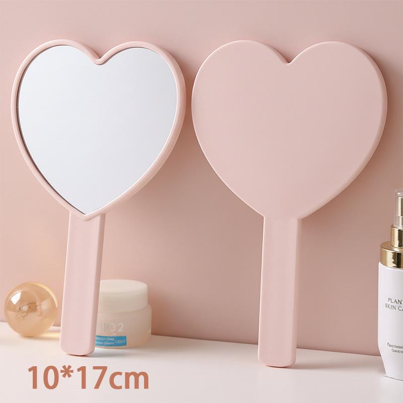 simple hand-held hand-hold mirror hand-held mirror portable portable beauty salon small mirror hand-held mirror makeup mirror Item Picture
