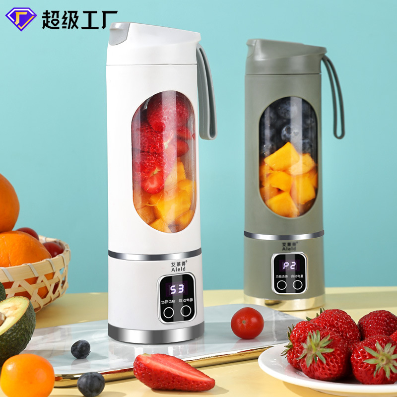 cross-border new arrival juicer household ice crushing juicer cup usb rechargeable portable blender outdoor portable cup 12 knives details Picture