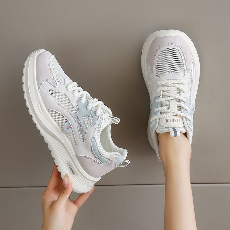 women's soft-soled black daddy shoes summer breathable lightweight non-tired work shoes non-slip sneakers Specification drawing