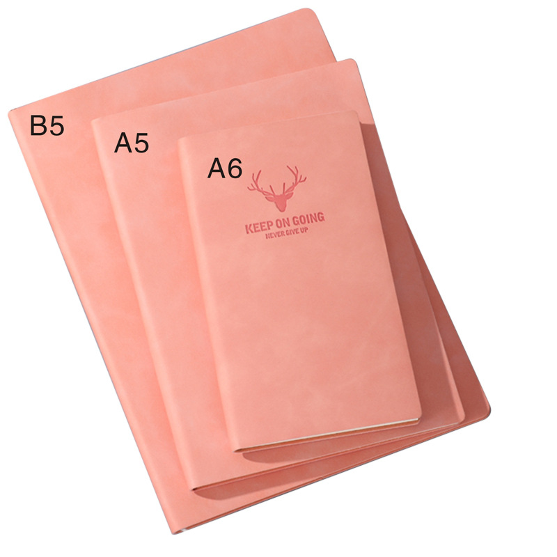 notebook good-looking wholesale business a5 notebook logo custom simple soft leather sheepskin b5 notepad set Item Picture
