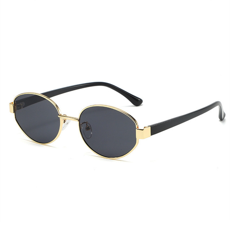 old qian style metal sunglasses trendy men and women retro internet hot high-grade sunglasses round face street shooting hong kong style sun glasses Application Scenario