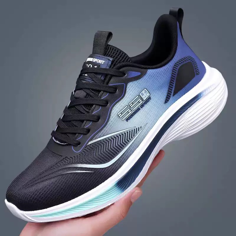 spring and autumn men's shoes ultra-light mesh breathable sports shoes racing running shoes all-matching casual and lightweight soft bottom cushioned shoes Item Picture