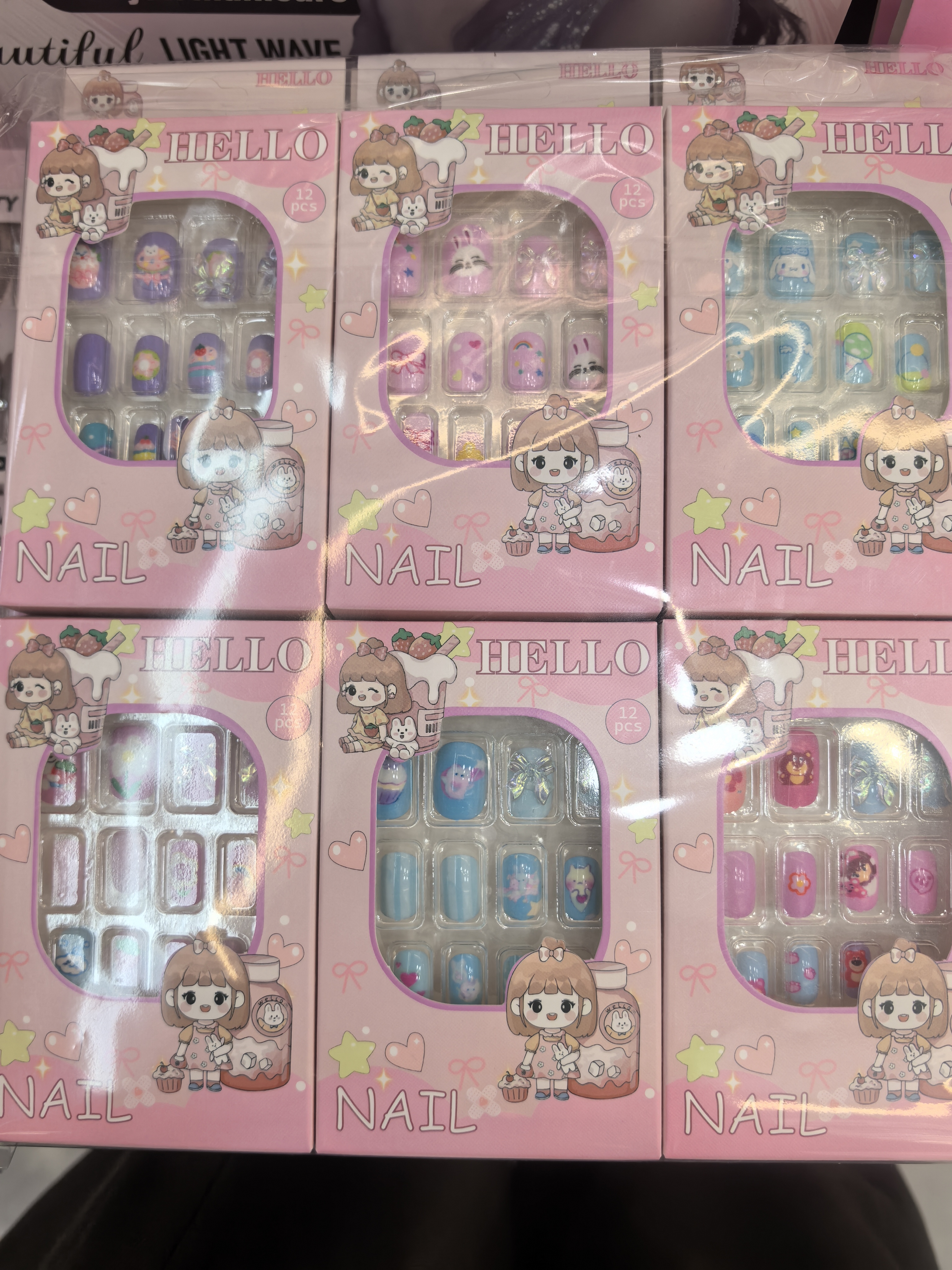 Nail art with nail stickers details Picture