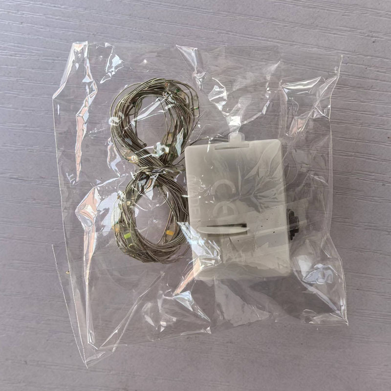 led small white box lighting chain atmosphere decorative light bouquet light strip three-gear flash string small lighting chain small light strip Item Picture