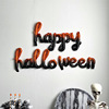 halloween one-piece letter aluminum balloon ragged cloth decoration package layout gradient props coffee shop bar Specification drawing