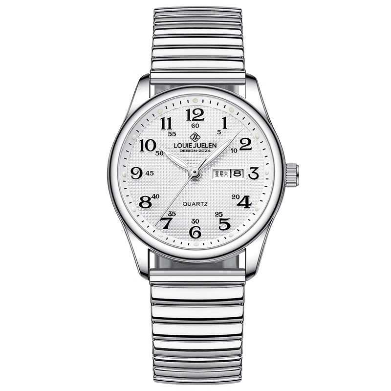 louis jilun cross-border hot sale big word watch for the elderly couple waterproof luminous calendar watch quartz watch factory Application Scenario