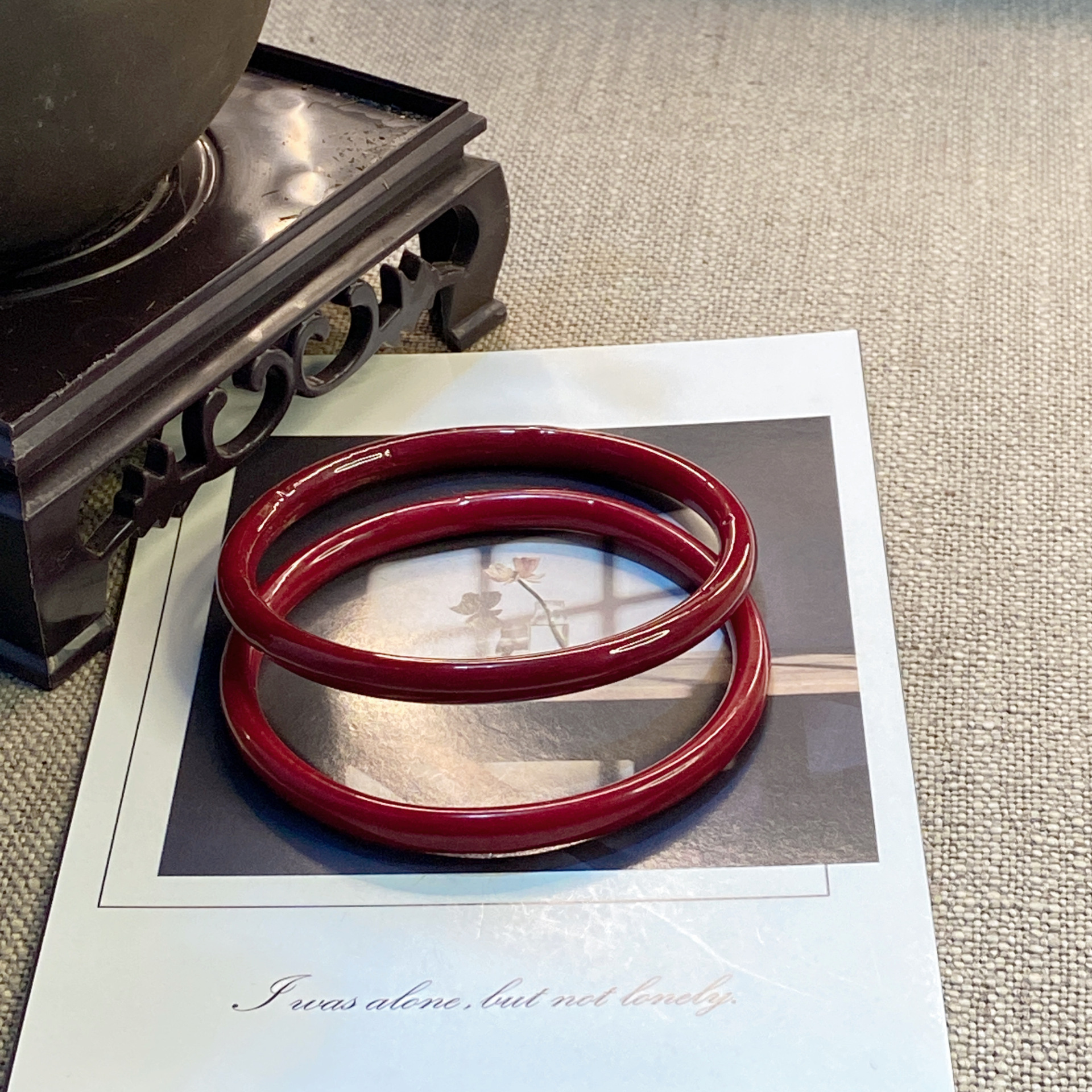 glass jingle bracelet wholesale vintage bracelet step by step fine chinese style antique traditional han clothing accessories imitation jade bracelet Item Picture