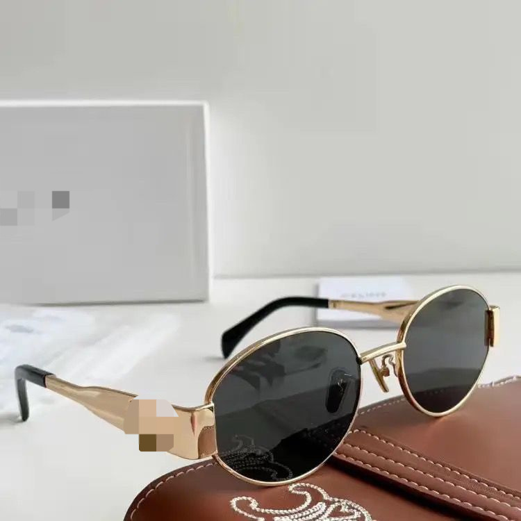 new arc de triomphe sunglasses lisa same cl40235u retro oval personality fashion good-looking sunglasses details Picture