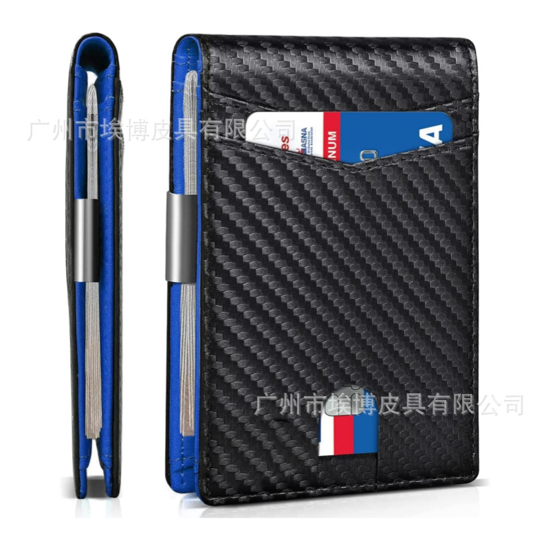 spot european and american fashion wallet wallet men's american gold wallet wallet wallet men's minimalist ultra-thin leather wallet full figure