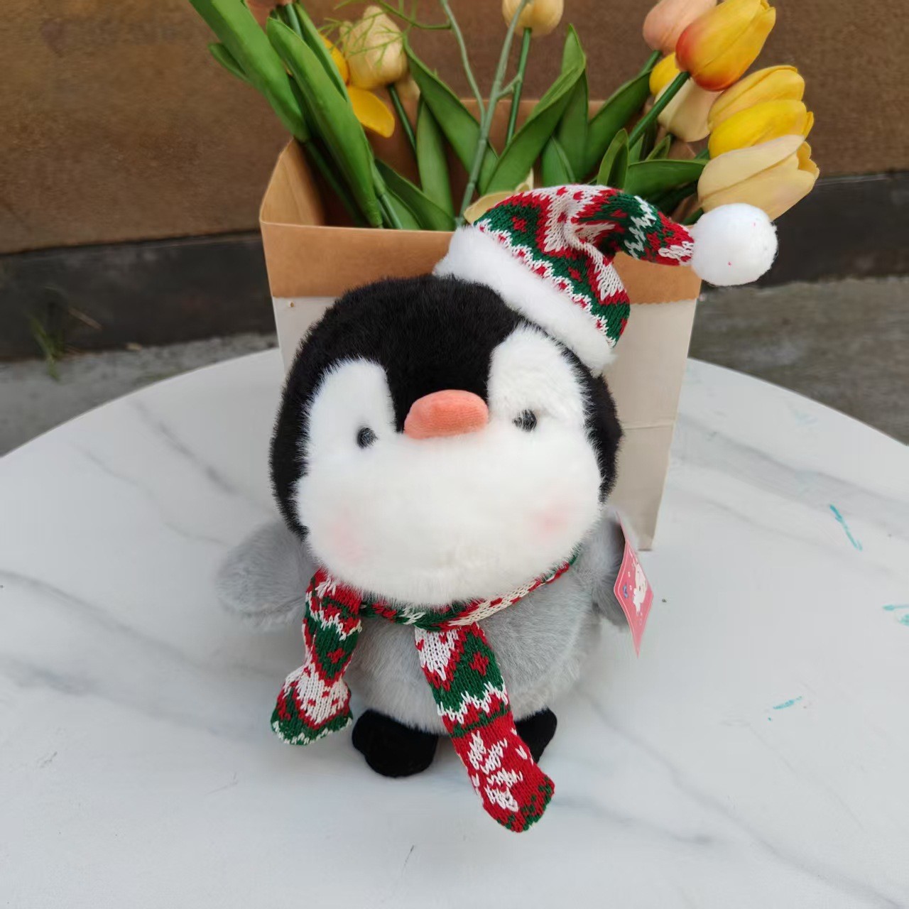 cute ins new penguin doll doll ragdoll plush toy for girls sleeping baby soothing gift details Picture
