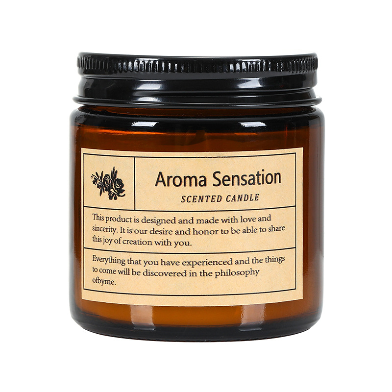 tea cup aromatherapy candle cross-border brown bottle soybean smoke-free household bedroom sleep fragrance organic essence oil gift full figure