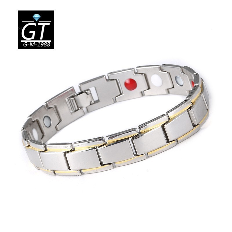 amazon cross-border hot detachable magnet bracelet men's european and american men's metal couple jewelry bracelet bracelet Item Picture