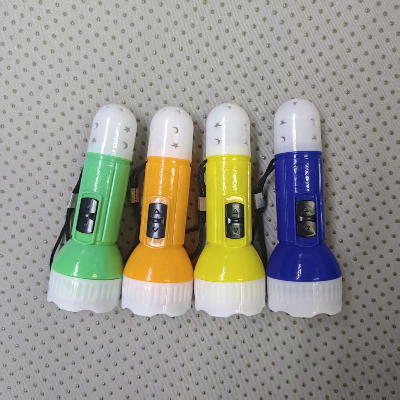 四色星空手电筒 萌趣设计点亮夜晚 便携实用 儿童最爱218两头灯 厂家批发