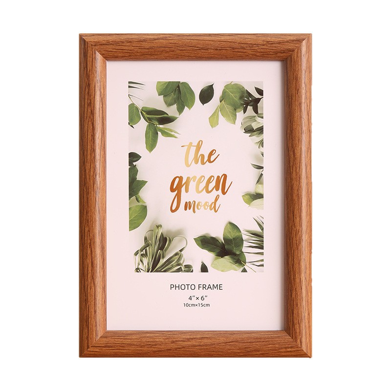 photo frame 6-inch photo frame decoration photo wall 7-inch 8-inch a4 creative simple arc wooden puzzle frame picture frame Item Picture