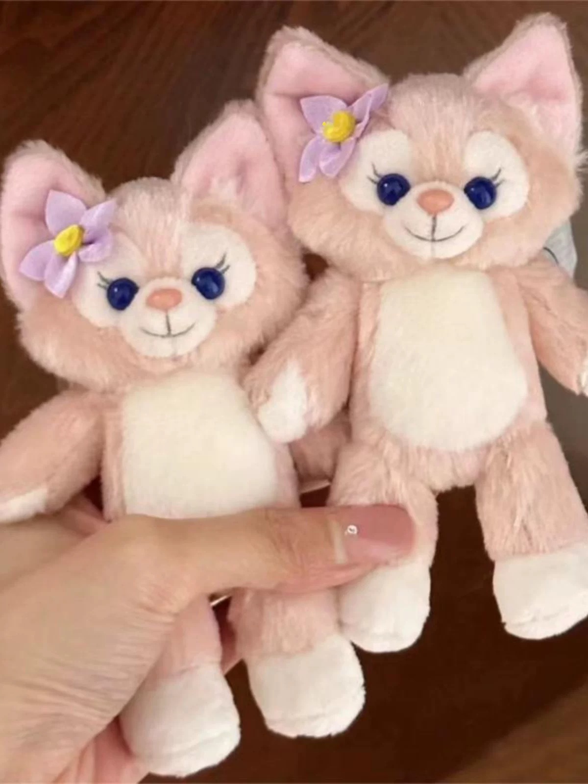 high quality cute duffy pajamas detective lazy baby fox linebel plush toy key ring pendant Specification drawing