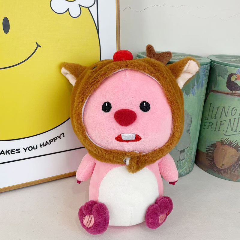 loopy doll pink beaver doll internet celebrity ruby plush toy gift doll wholesale wedding throws Specification drawing