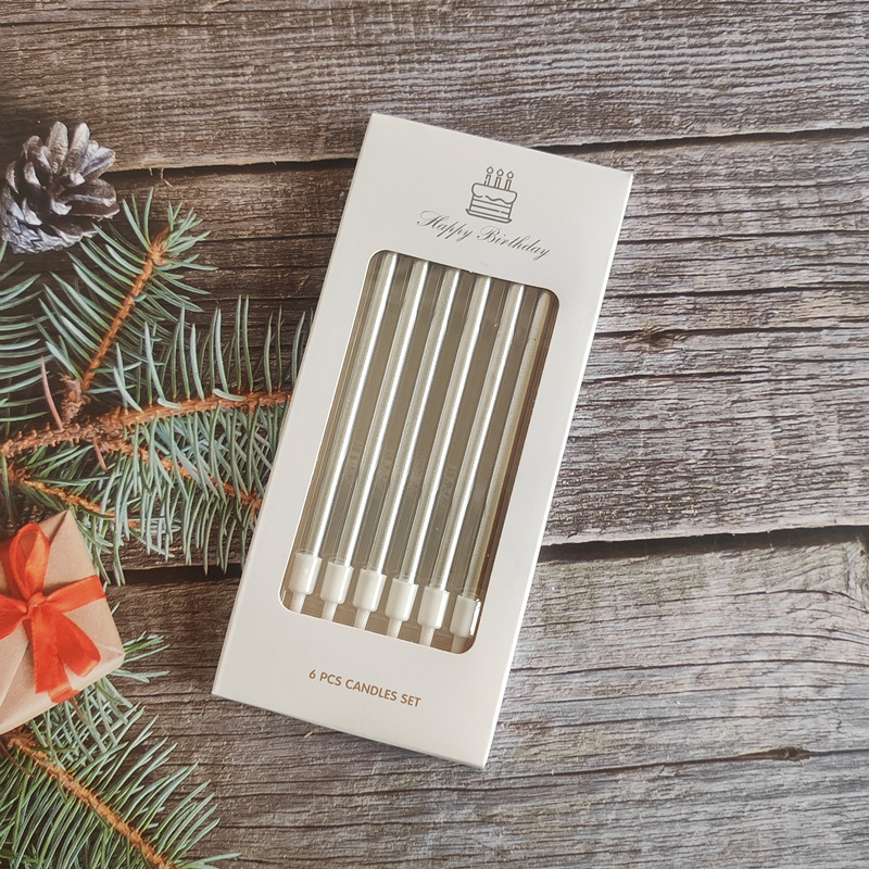 birthday cake candle wholesale straight pearlescent pencil baking candle gold-plated color free shipping by manufacturer smokeless candles details Picture