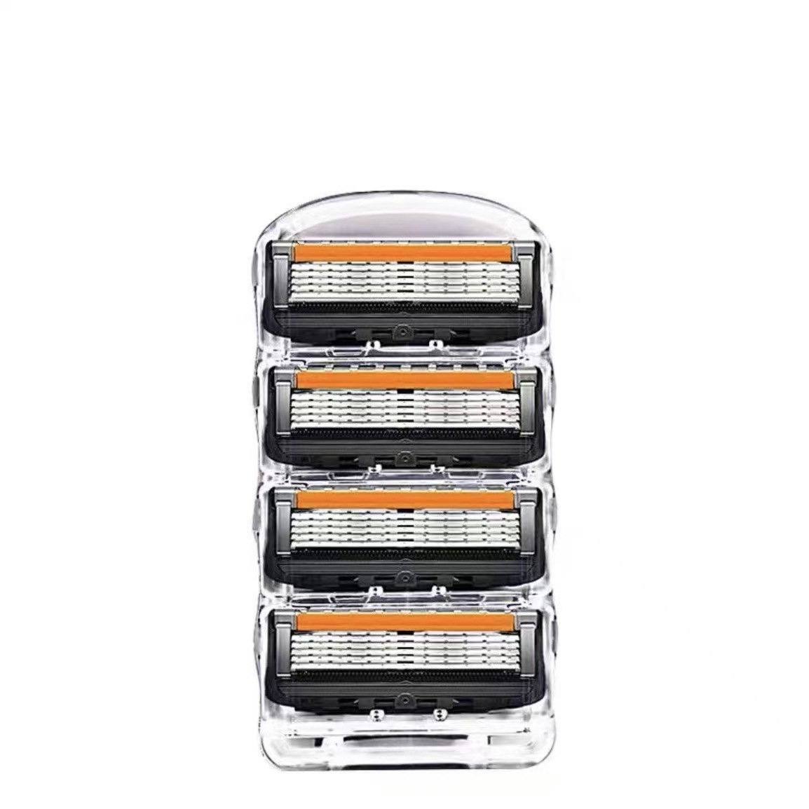 five-layer shaver manual shaver geely hair trimmer razor blade multi-layer stainless steel ultra-thin cutter head black Specification drawing