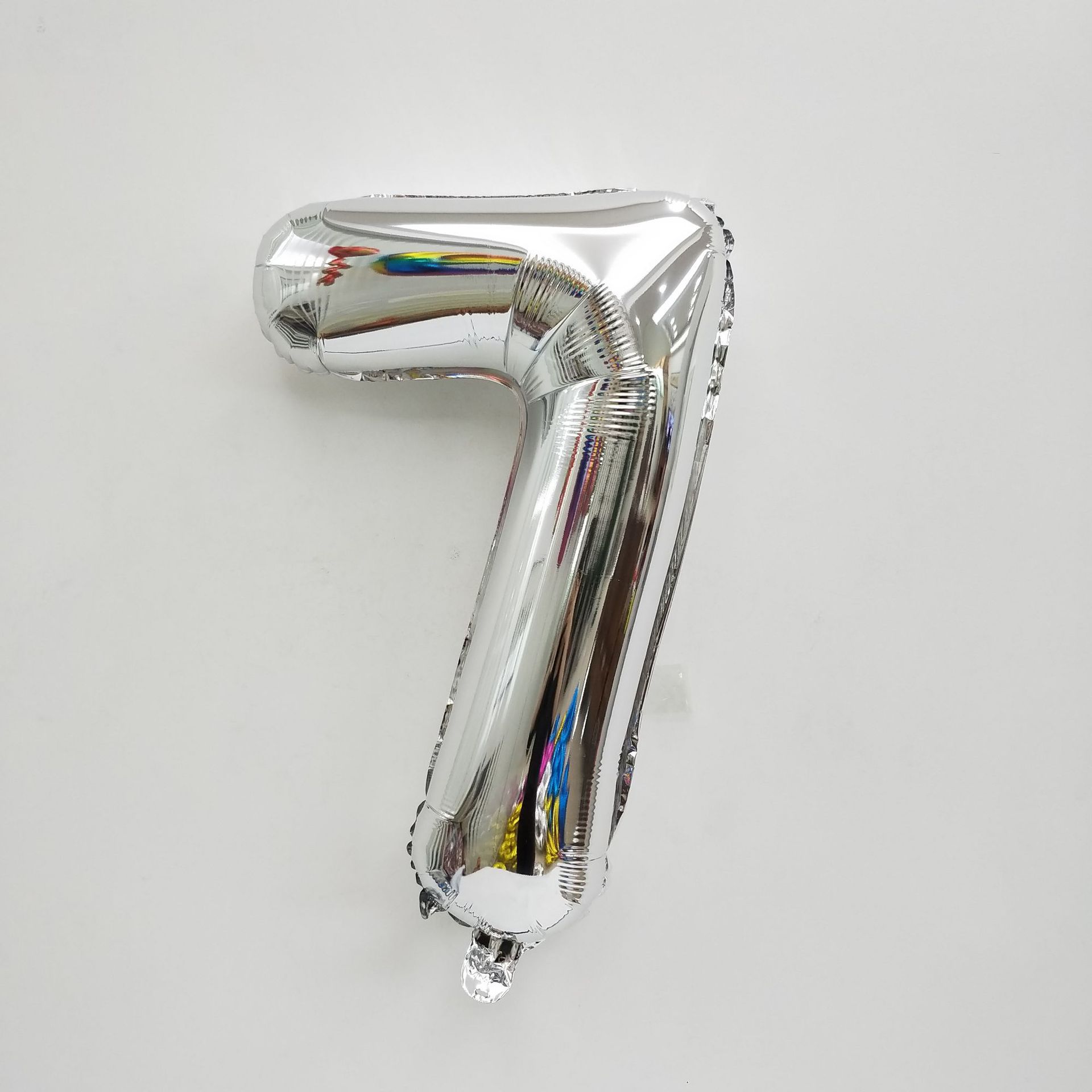 32-inch silver aluminum film number balloon letter silver birthday party arrangement party wedding and wedding room decoration balloon Specification drawing