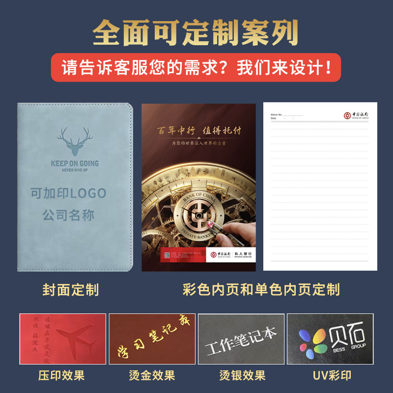 wholesale a5b5 business notebook customized thickened meeting book good-looking school supplies a6 notebook book Specification drawing