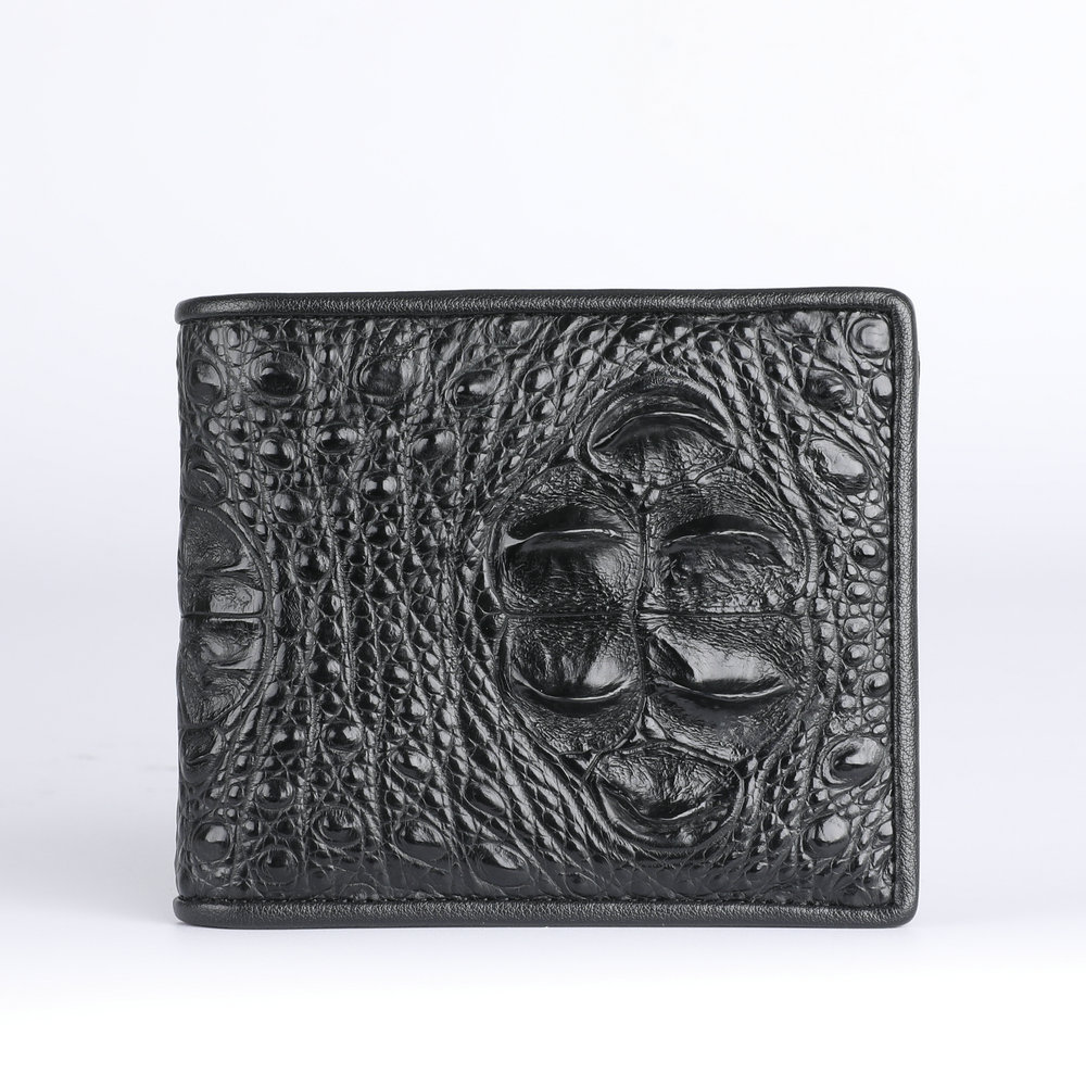 crocodile leather wallet men's genuine leather horizontal wallet wallet business casual fashion short small wallet factory wholesale Item Picture