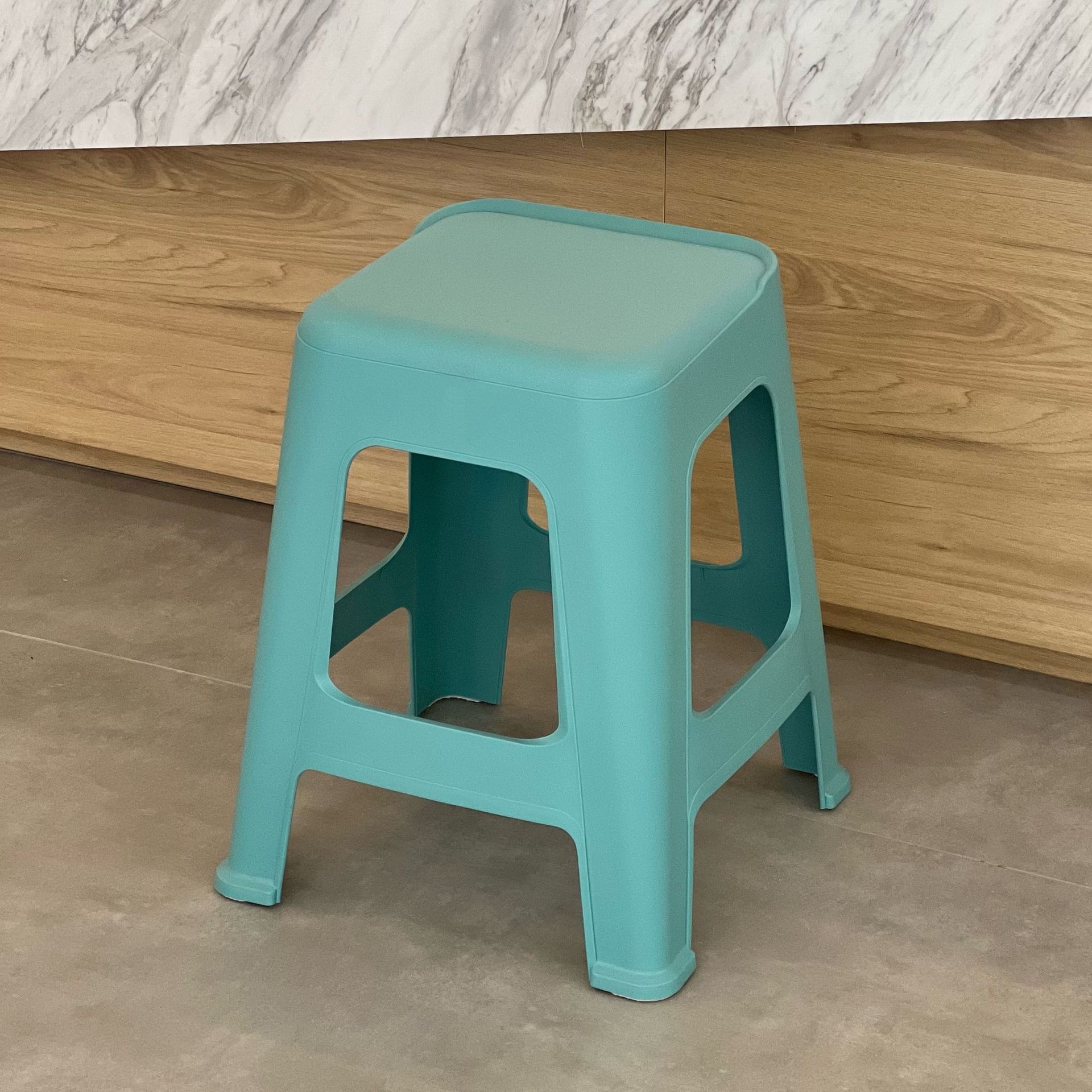 internet celebrity plastic stool thickened home nordic dining chair living room vulcanized rubber plastic stool high foot plastic bench chair wholesale Application Scenario