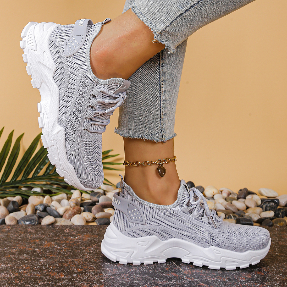 women's sneakers women's summer new student running shoes flat light casual shoes trendy fashion full figure