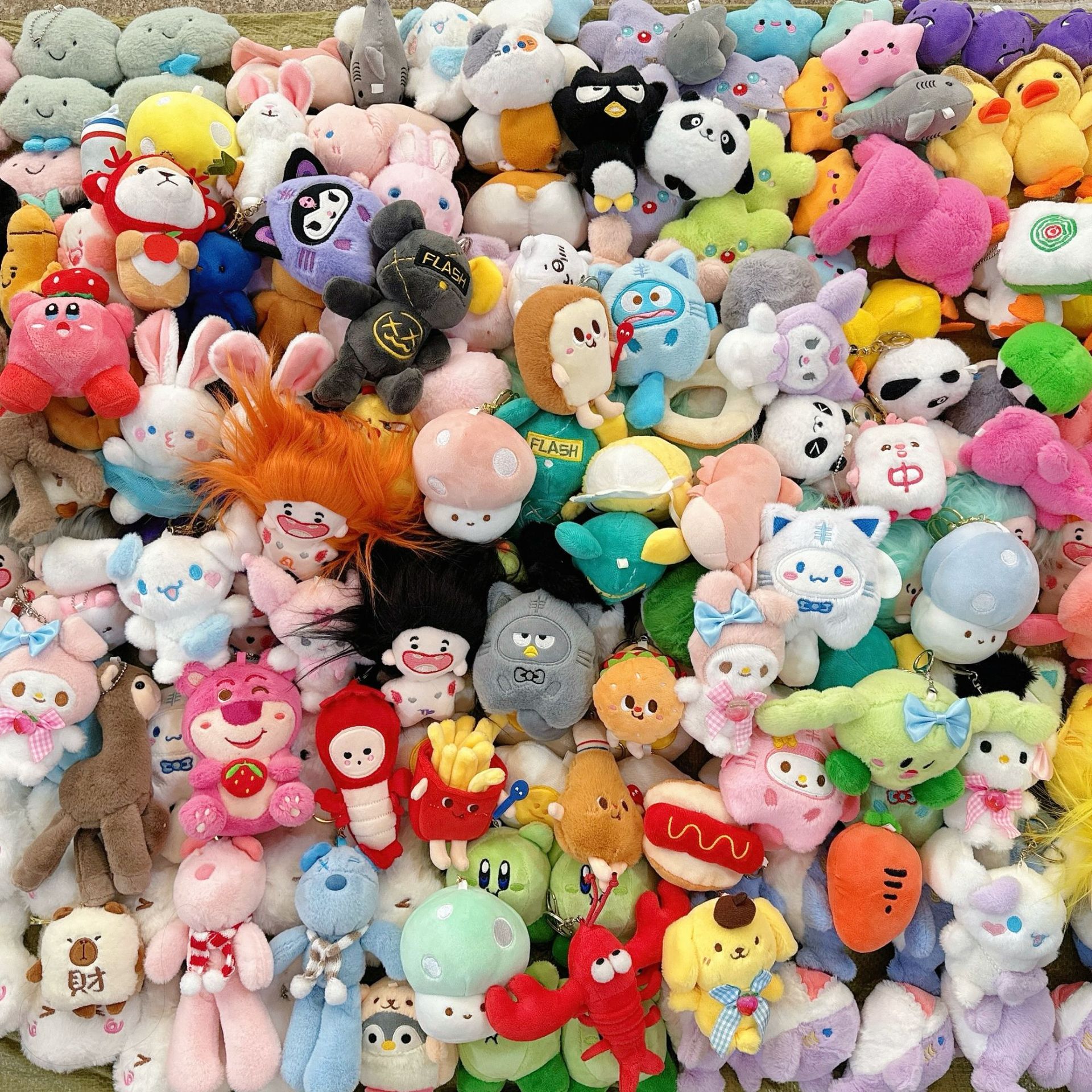 clearance wholesale mixed crane machines ankle biter doll stall pendant plush doll strawberry bear stellalou big ears full figure