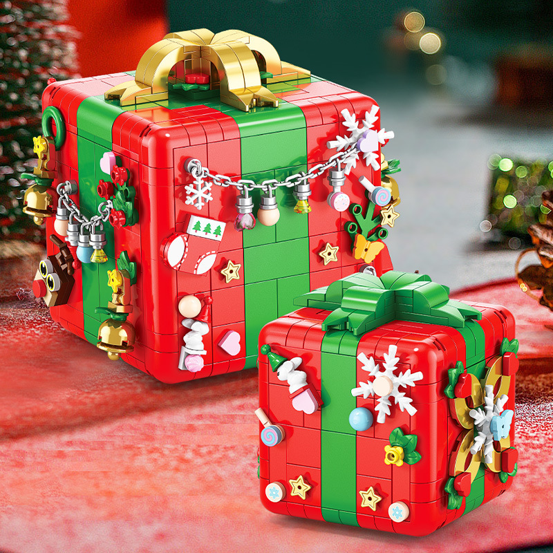 compatible with lego christmas organ box santa claus building blocks toys educational assembly gifts for men and women wholesale delivery Application Scenario