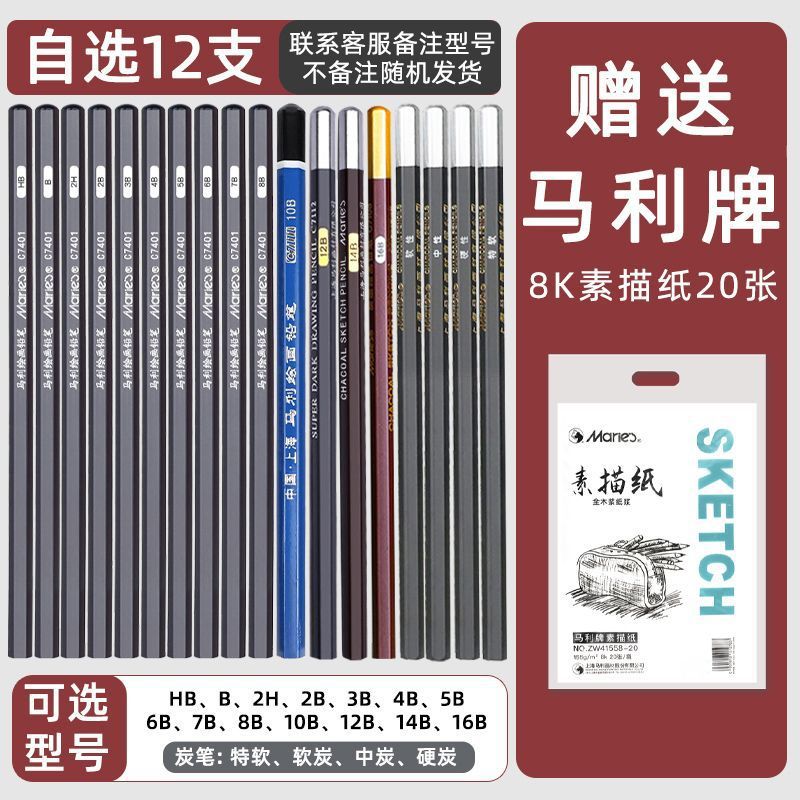 marley painting matte 14b charcoal pencil 2b pencil school essential hb pencil grade year 12 special 2b pencil Specification drawing