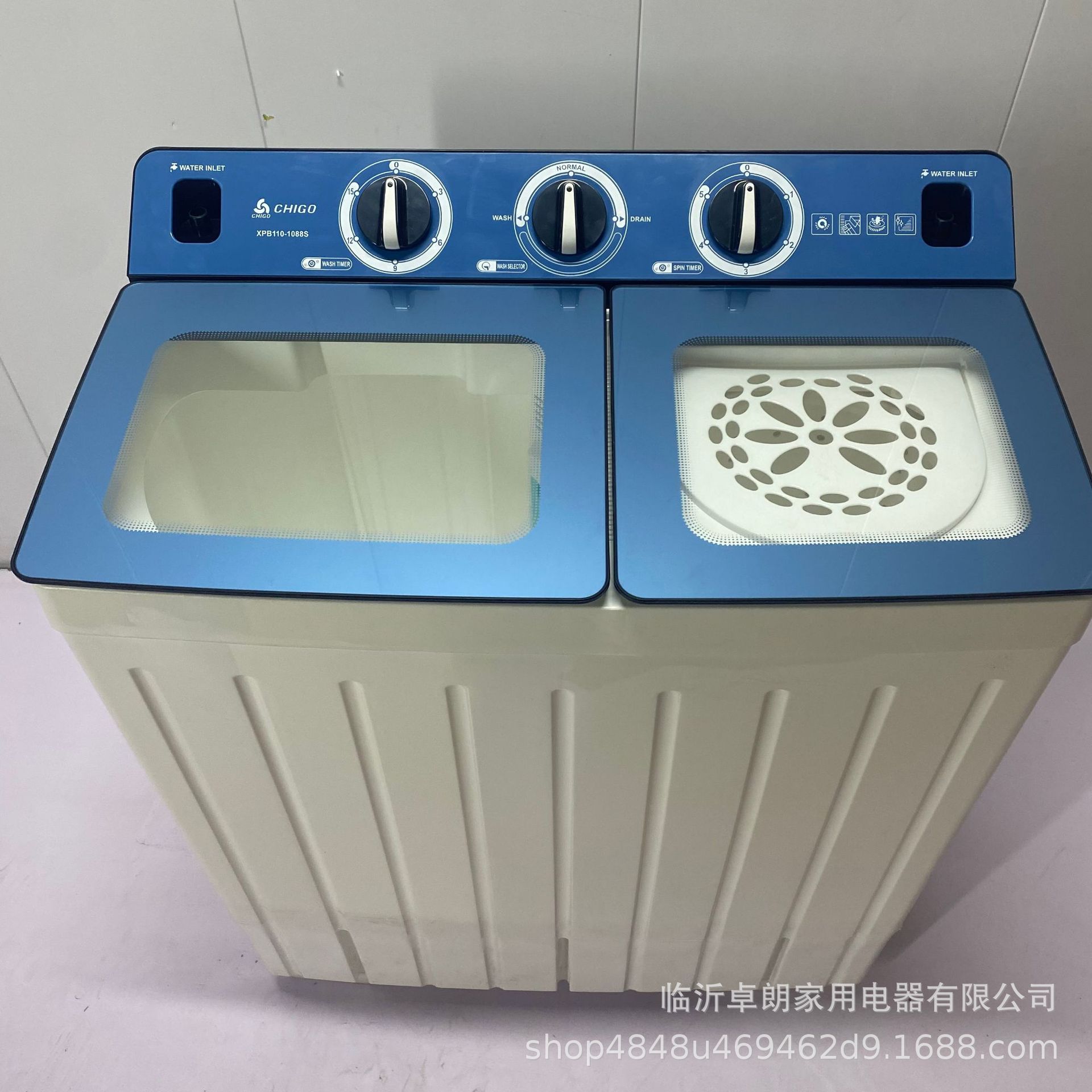 foreign trade export 12kg15kg full english full-automatic washing machine household rental impeller large capacity washing machine Specification drawing