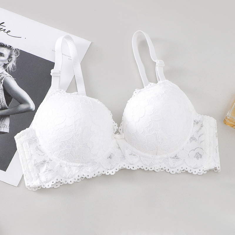 small chest push up lace girl sexy underwear high school students wireless bra thin push up bra suit Application Scenario