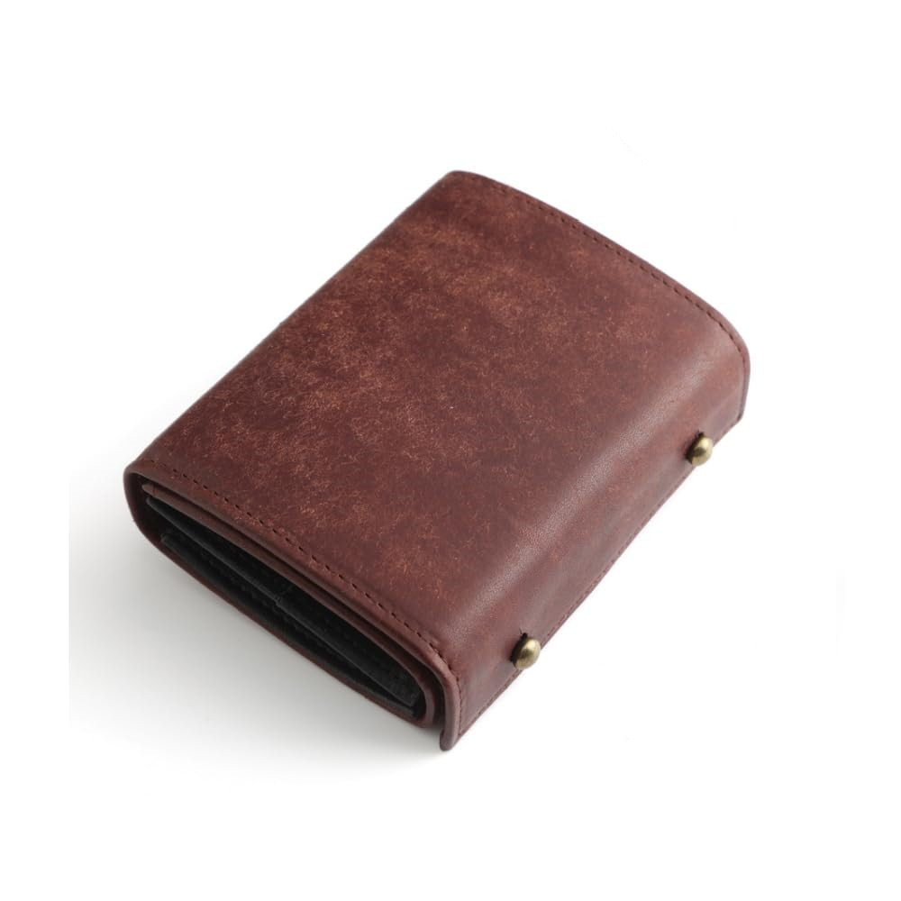 letian best-selling leather men's three-fold wallet coin purse portable matte leather multifunctional box type short wallet Application Scenario