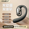foreign trade unilateral ear-mounted bluetooth headset non in-ear double speaker wireless sports headset long wear without pain private model Specification drawing