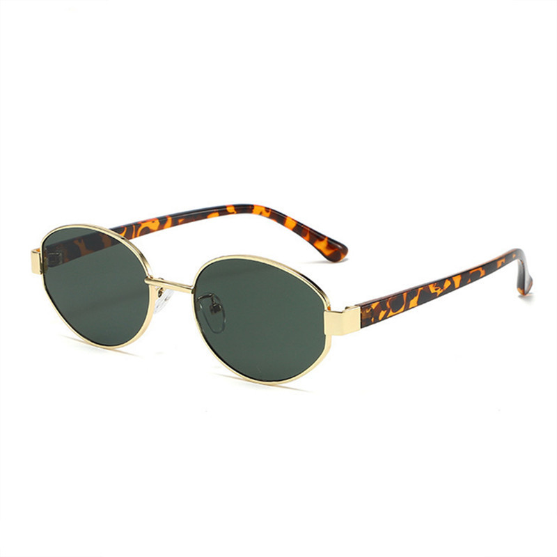 old qian style metal sunglasses trendy men and women retro internet hot high-grade sunglasses round face street shooting hong kong style sun glasses Specification drawing