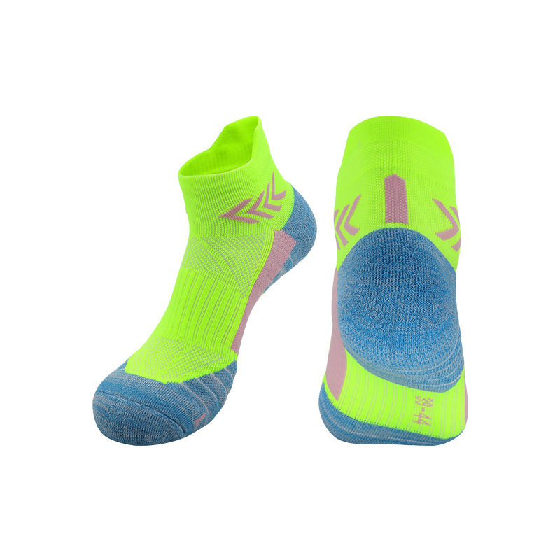 summer marathon professional thickening running socks men and women short socks men breathable sports socks women low-top socks Item Picture
