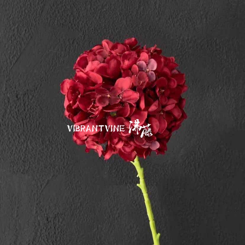 juan bu hydrangea artificial flower wedding hall decoration road lead flower arrangement home living room soft decoration flower ceiling fake flower wholesale Item Picture