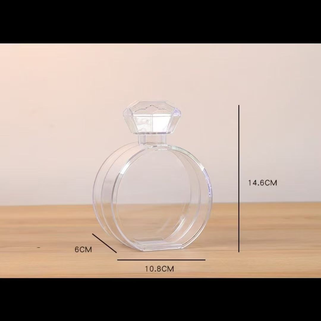 high transparent acrylic ball christmas ball decoration crystal ball hollow plastic ball hanging decoration open and close transparent ball details Picture