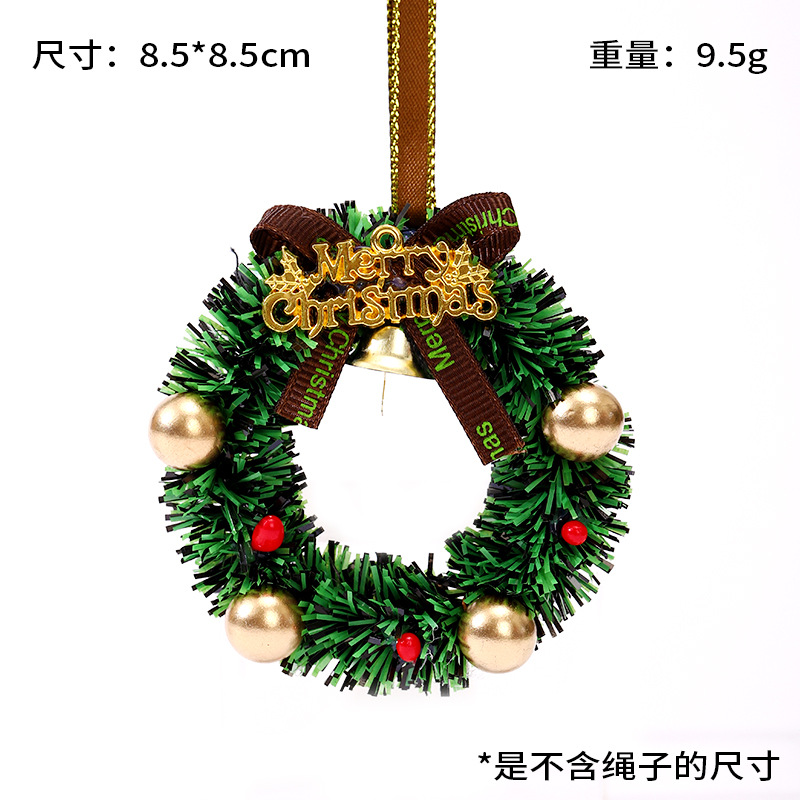 christmas decoration car ornaments bell christmas tree decorations atmosphere window decoration pendant mini christmas garland Item Picture