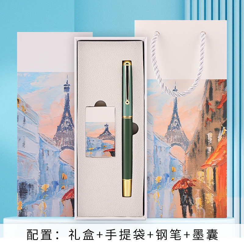 morandi metallic pen factory student only ink sac business pen elementary school student calligraphy ink pen wholesale Application Scenario