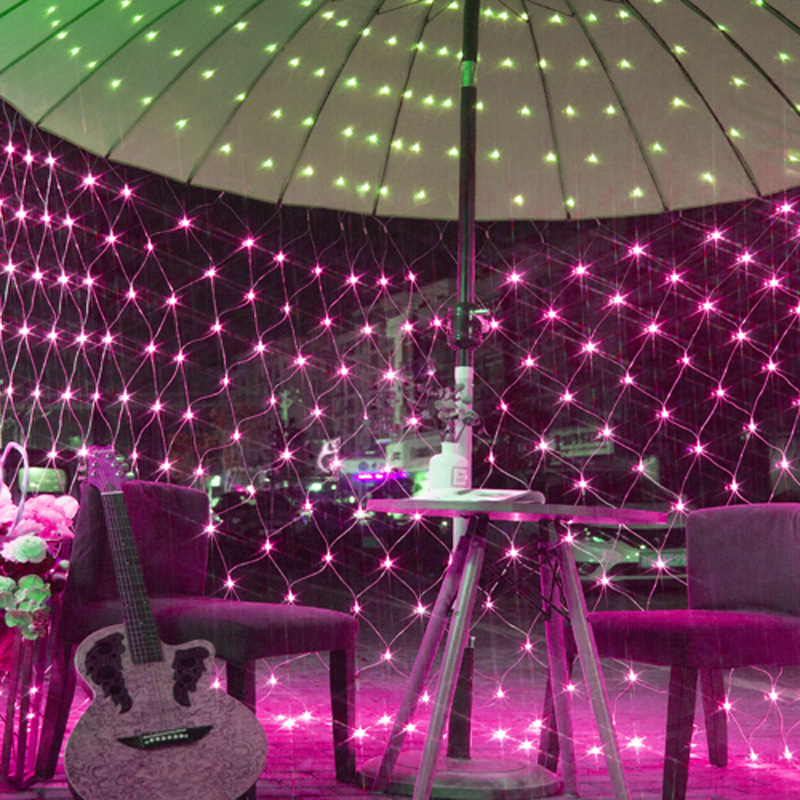 led meshwork lamp fishnet lamp starry solar ambience light outdoor waterproof park lights festival decorative string lights Item Picture
