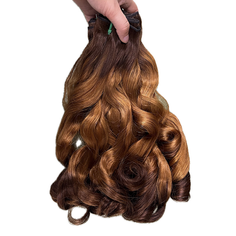 front lace wig real human hair humanhairwig double drawn bouncy pissy curly Specification drawing